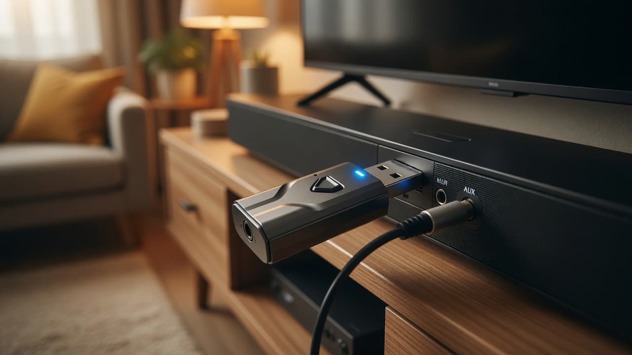 MTS-BTPUSH en el living — TV a auriculares Bluetooth