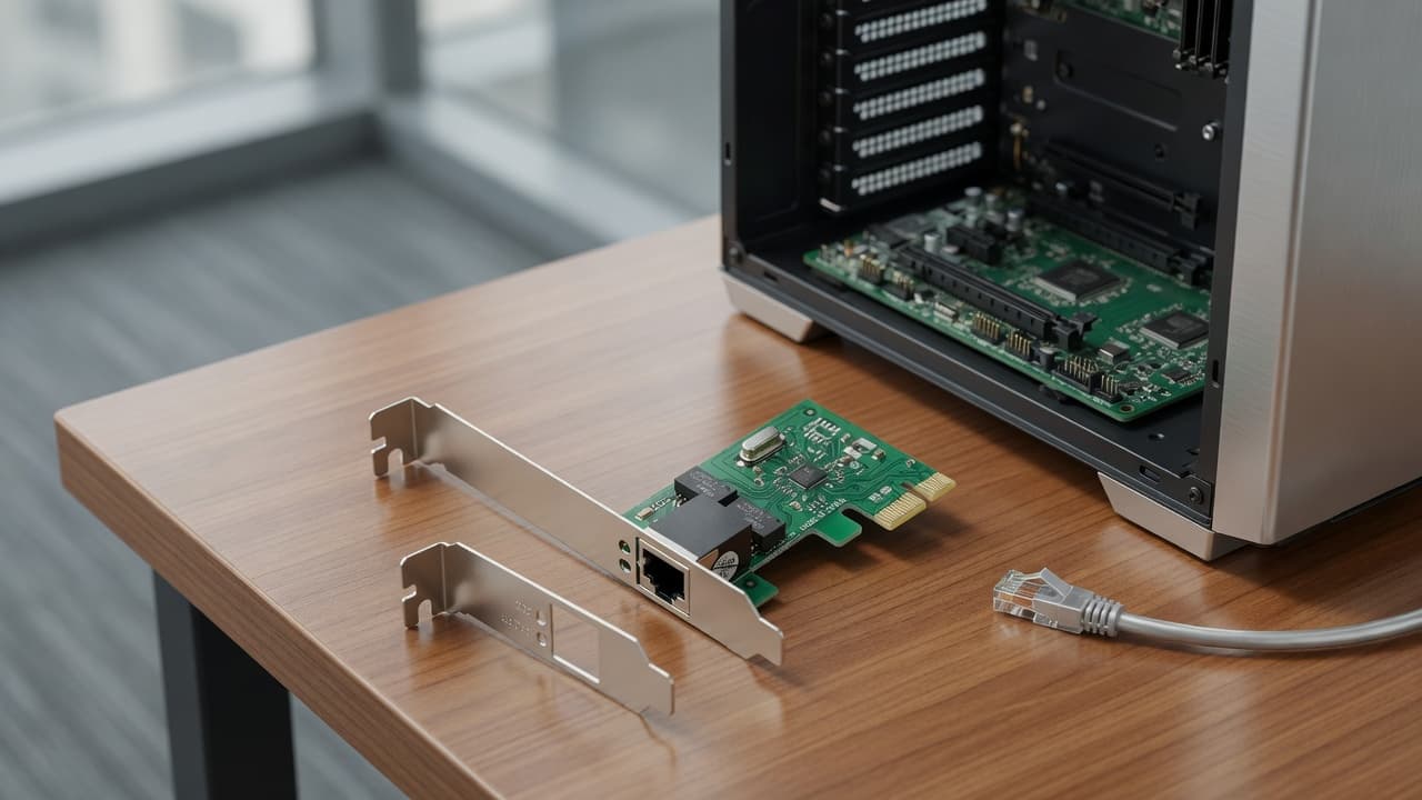 MTS-PCIELAN8111 en escritorio — Ethernet Gigabit por PCIe