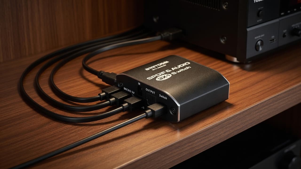 MTS-SWSPDIF — switch óptico en rack AV
