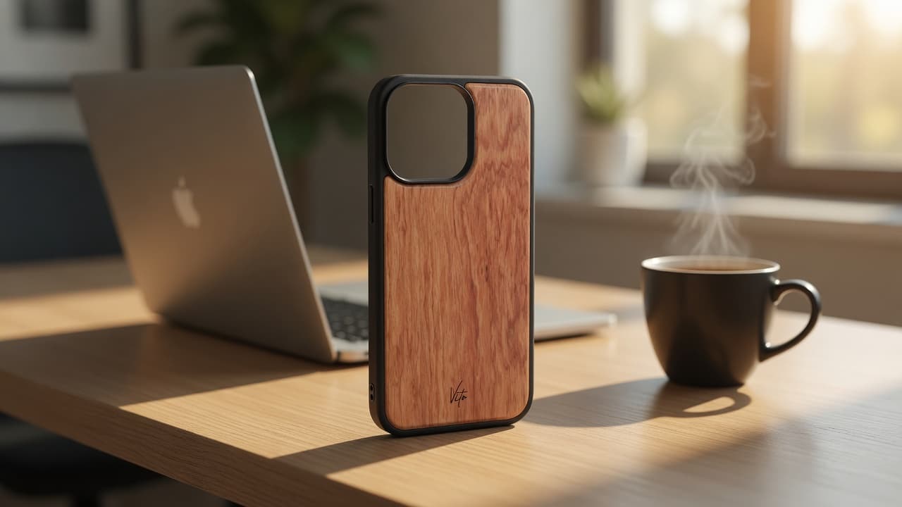 VITO-I16 madera natural — escritorio y café