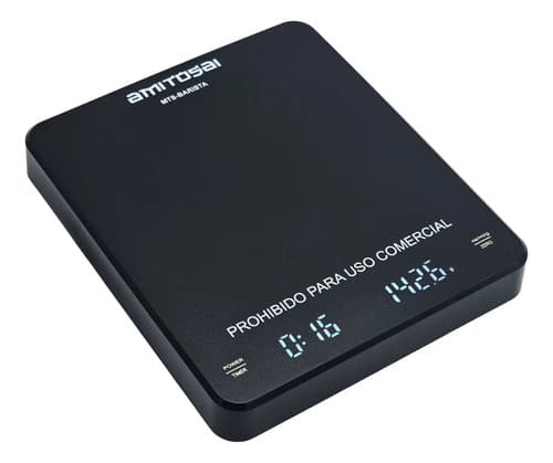 AMITOSAI MTS-BARISTA — balanza digital con timer y display LED
