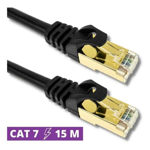 MTS-PATCH71500 — patch cord Cat 7 15 m AMITOSAI (producto solo, fichas RJ45 doradas)