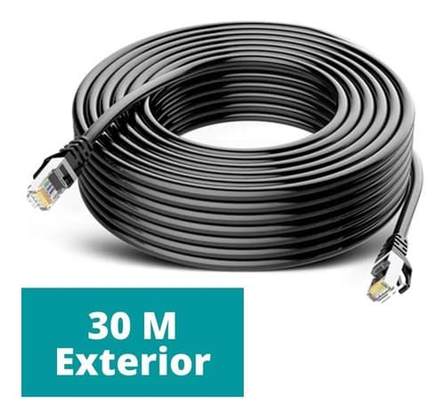 MTS-POUT630 — patch cord Cat 6 exterior 30 m negro (producto real)