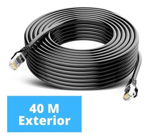 MTS-POUT640 — patch cord Cat 6 exterior 40 m bobina negra AMITOSAI