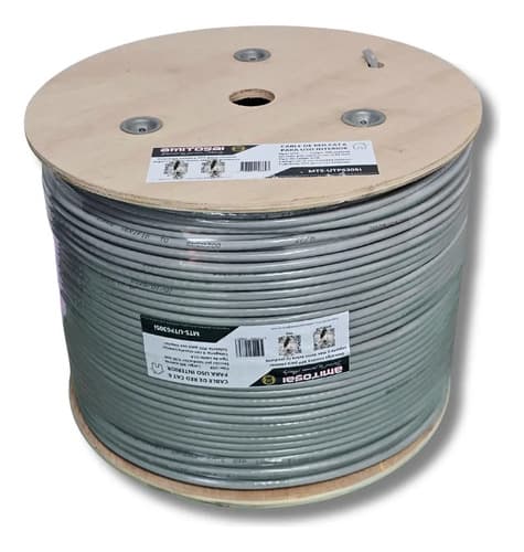 MTS-UTP6305I — bobina 305 m UTP Cat 6 interior CCA gris (producto solo)