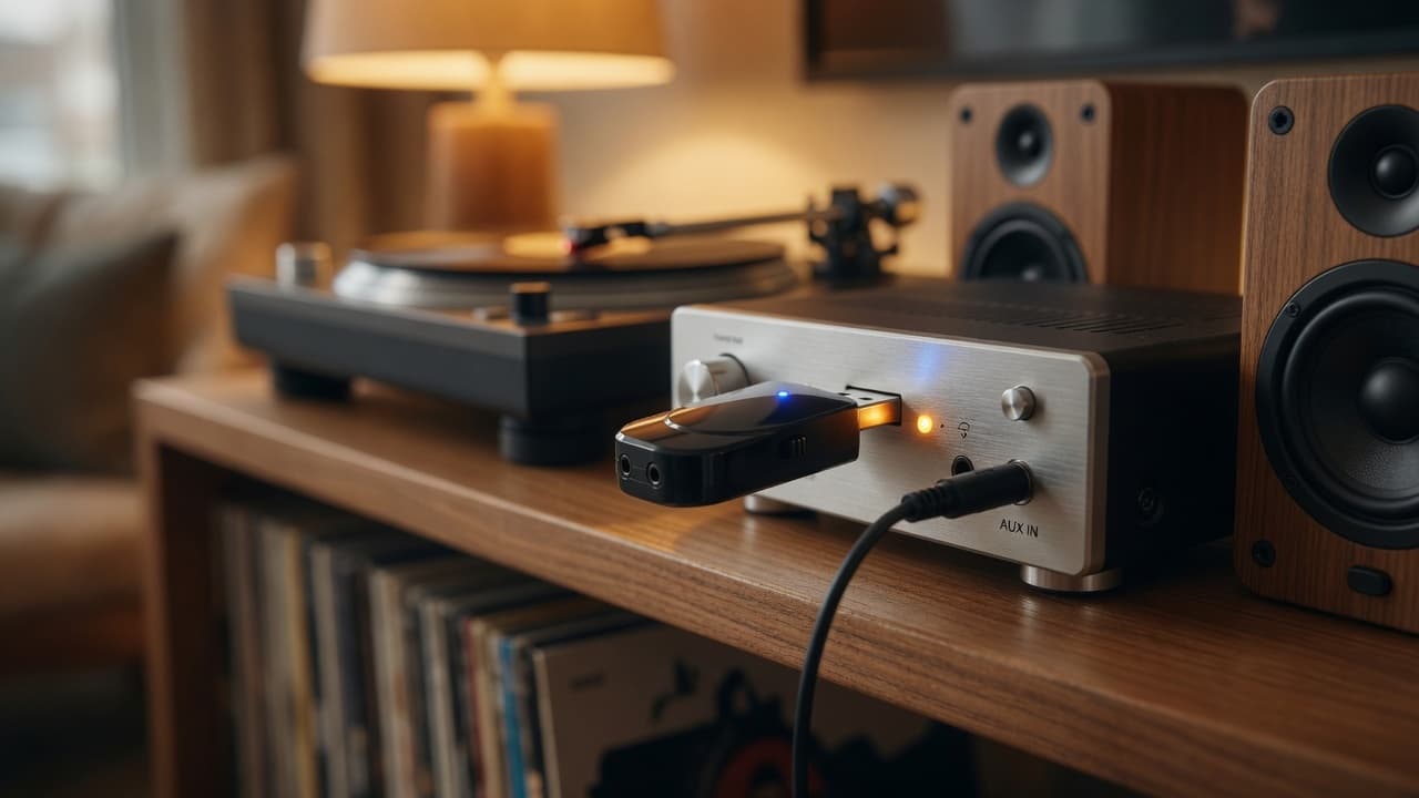 MTS-BTSWITCH en living — TX/RX audio Bluetooth