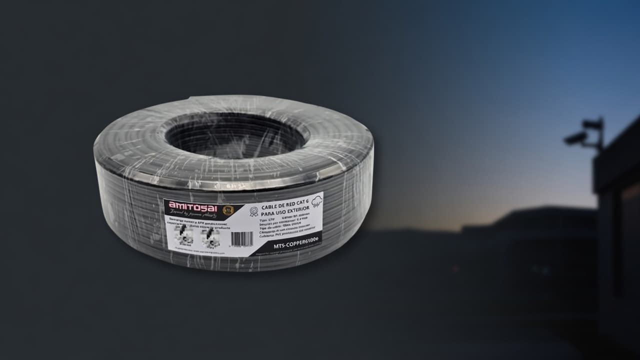 MTS-COPPER6100E — Cat 6 exterior 100 m cobre para cámara / AP outdoor