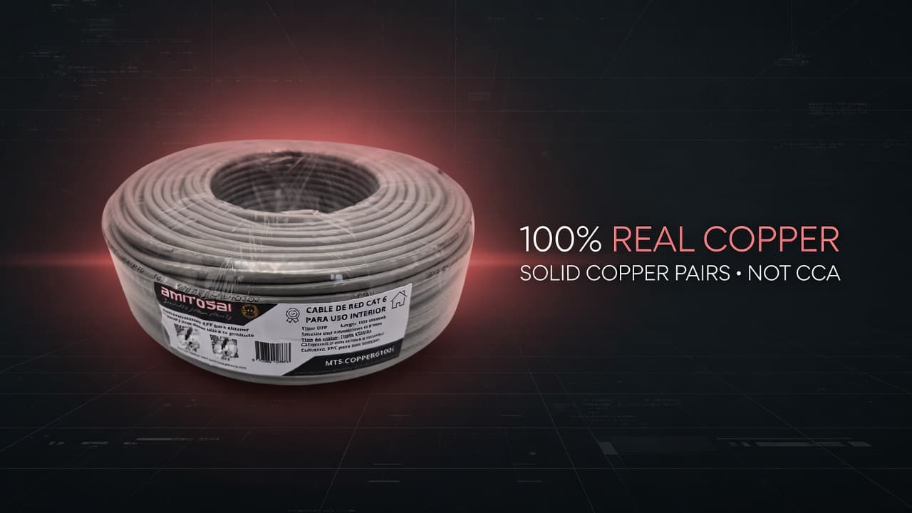 MTS-COPPER6100I — cable Cat 6 100% cobre interior AMITOSAI