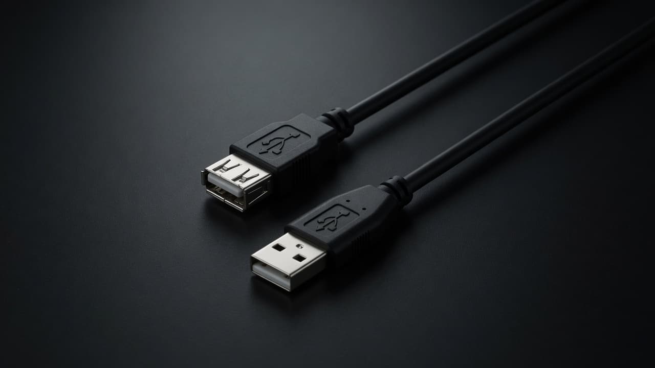 MTS-EXTUSB15B — cable alargue USB negro de marca