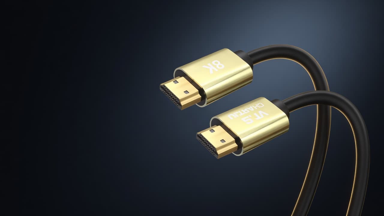 MTS-HDMI8K150 — cable HDMI Premium Gold AMITOSAI detalle conector 8K
