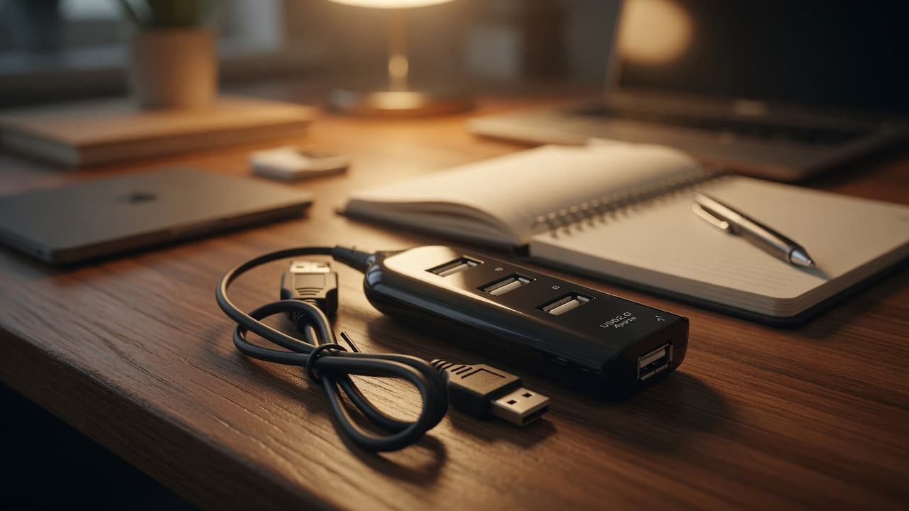 MTS-HUB24 — multipuerto listo en el escritorio