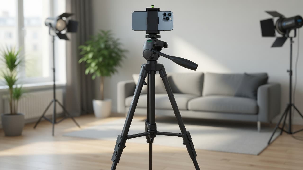 MTS-LIGHTPOD145 a 145 cm — planos de pie y full body con celular