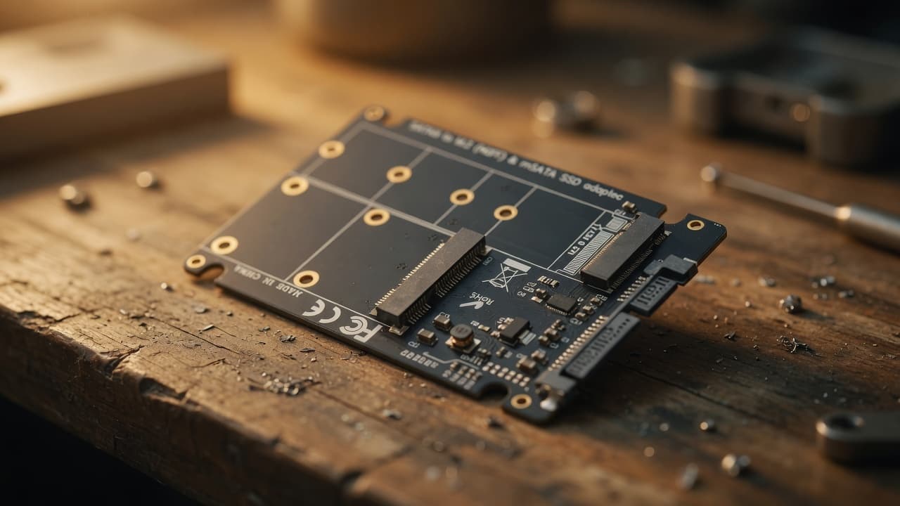 MTS-M2SATA — adaptador dual AMITOSAI