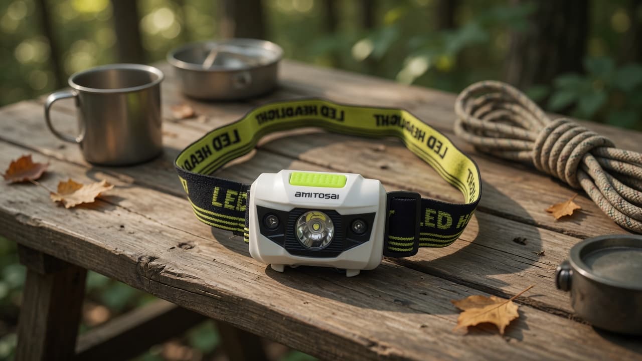 MTS-MINER — linterna frontal LED en uso de trabajo