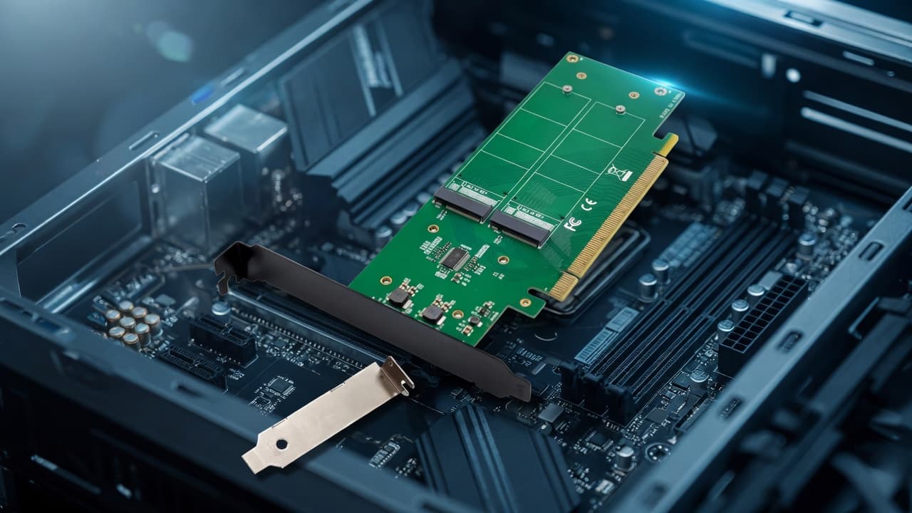 MTS-PCIE16NVME4 — 4 NVMe en workstation