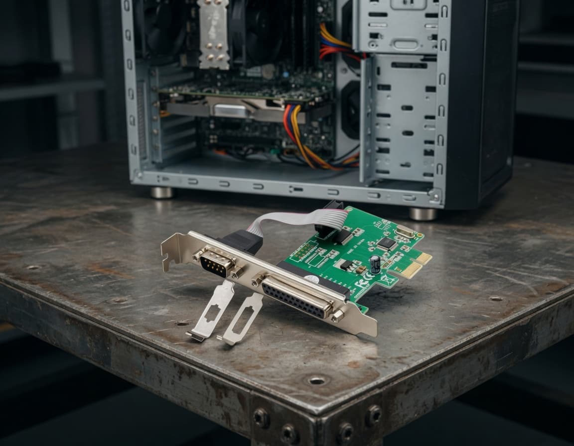 MTS-PCIE1S1P99100 — 1× serial RS-232/422/485 + 1× paralelo en uso