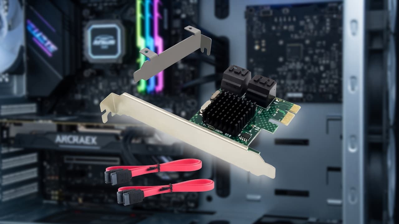 MTS-PCIE4SATA9215 — Cuatro bahías internas con Marvell 9215