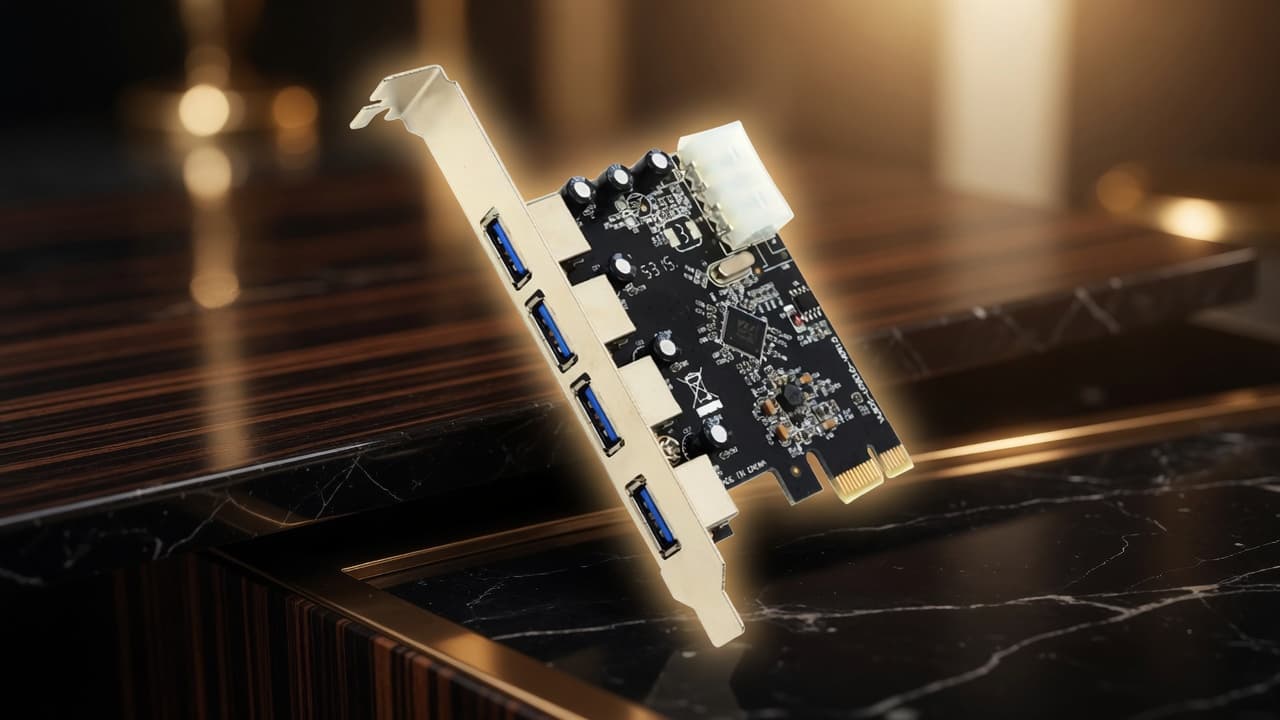 MTS-PCIE4USB3 — placa USB 3.0 PCIe en escena premium