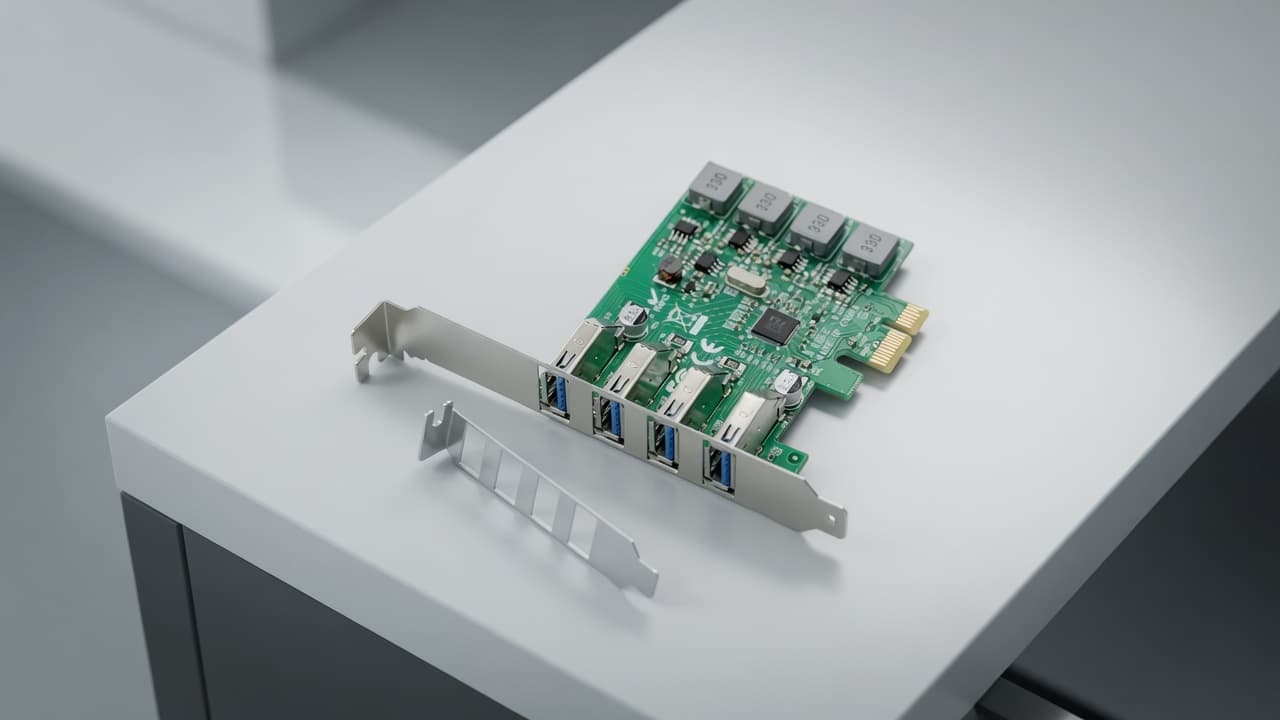 MTS-PCIE4USB3POWER en escritorio