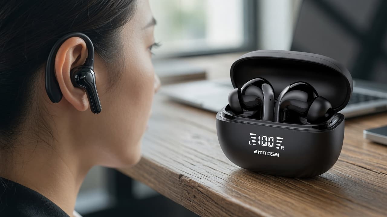 MTS-POWERBUDS en escritorio — ANC para foco y llamadas