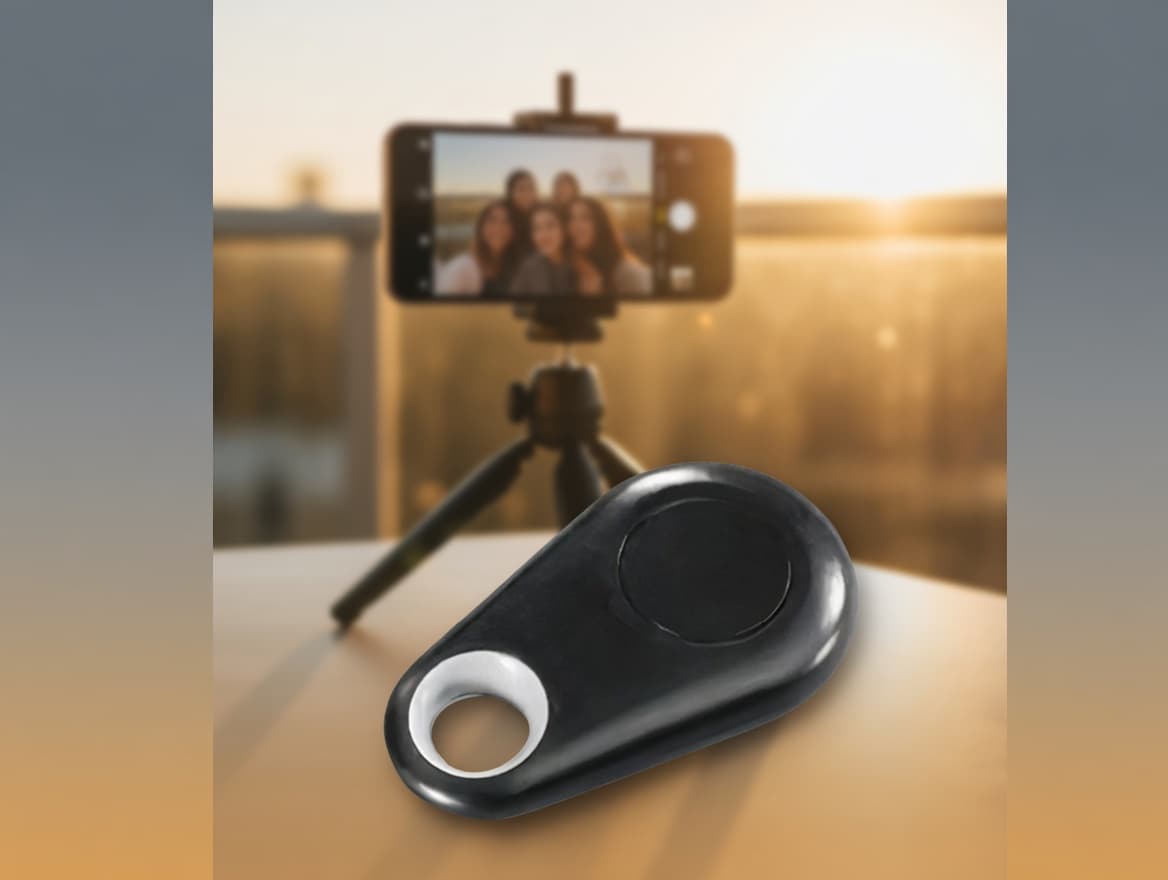 MTS-SHOTPOD — disparador Bluetooth con celular en trípode para selfie grupal