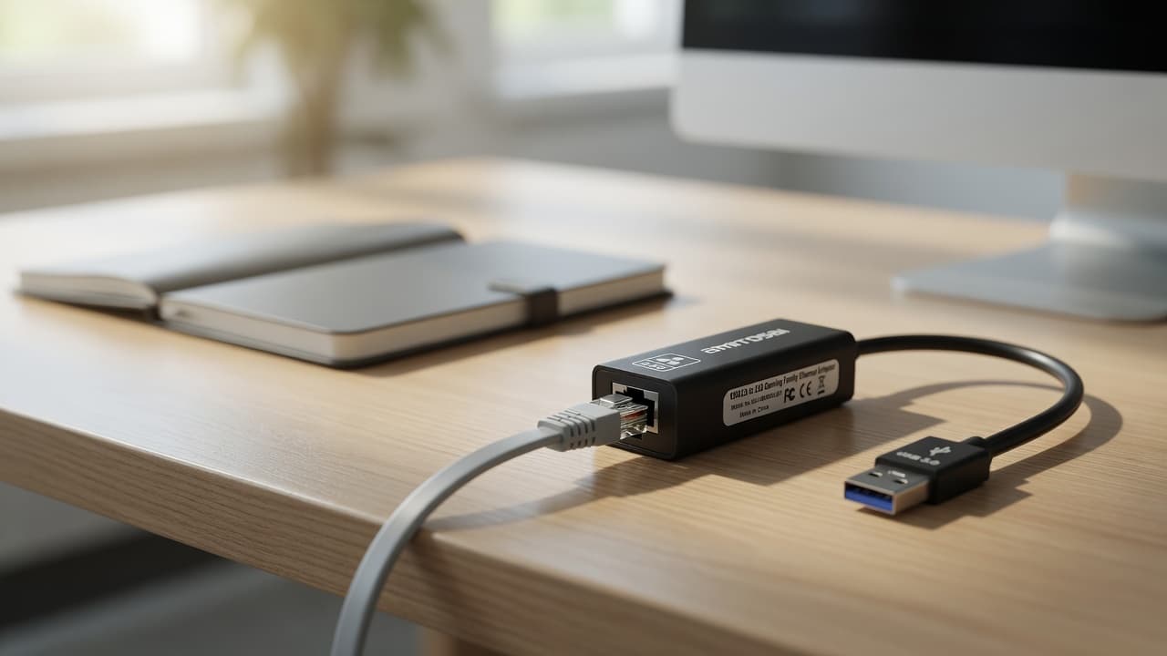 MTS-USB3LANPRO en escritorio — Ethernet 2.5G por USB 3.0