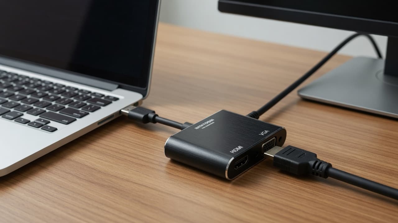 MTS-USB3VIDEO en escritorio — segunda pantalla Full HD por USB 3.0