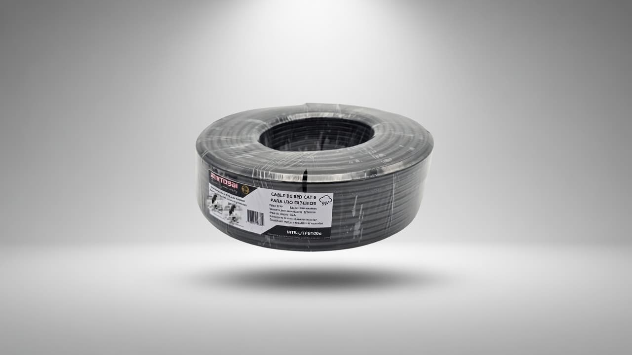 MTS-UTP6100E — cable Cat 6 exterior CCA AMITOSAI 100 m