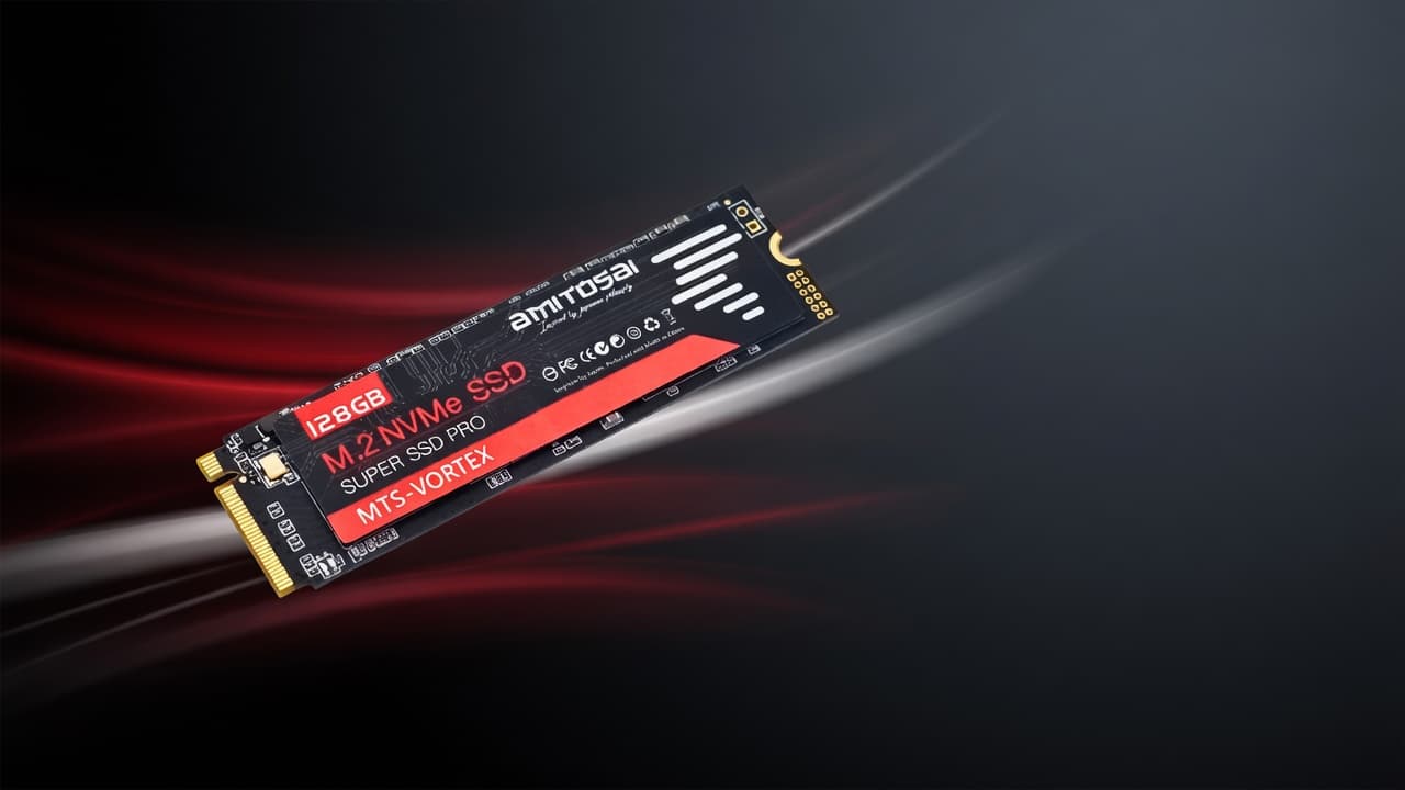 MTS-VORTEX128GB — SSD NVMe con look de velocidad