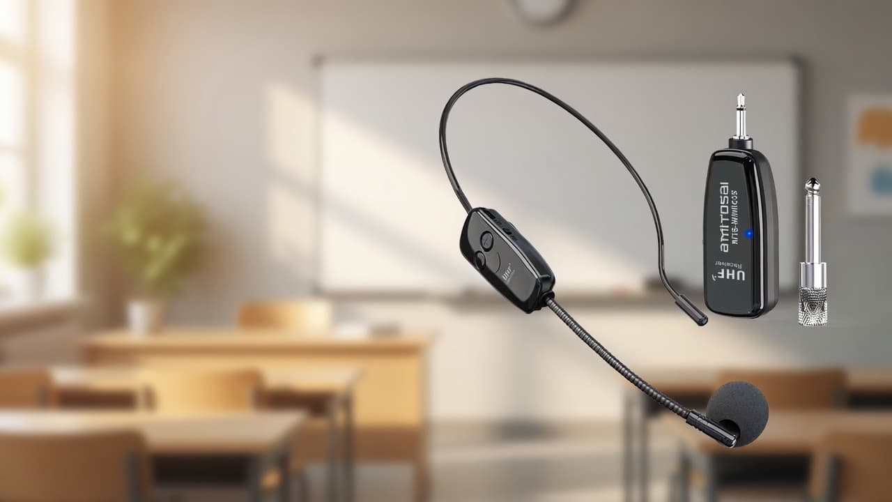 MTS-WIMIC35 — mic vincha listo para aula o capacitación
