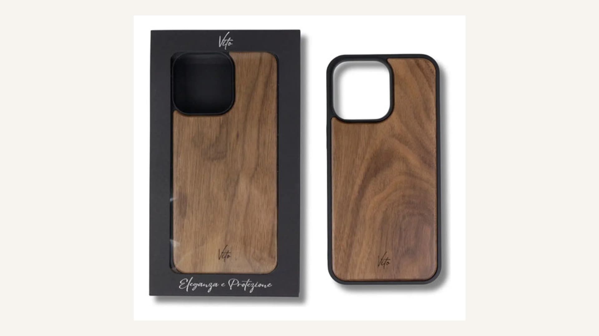 VITO-I15 madera natural — escritorio con MagSafe