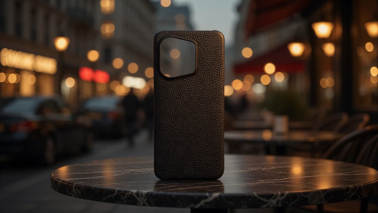 VITO-NOTE13-4G Pure Black — look premium de cuero natural