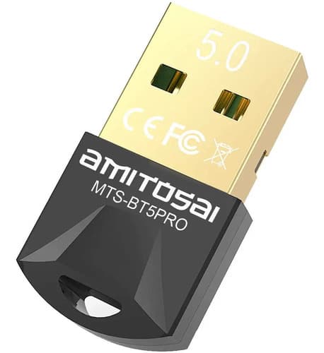 MTS-BT5PRO — adaptador USB Bluetooth 5.0 PRO AMITOSAI (producto solo)