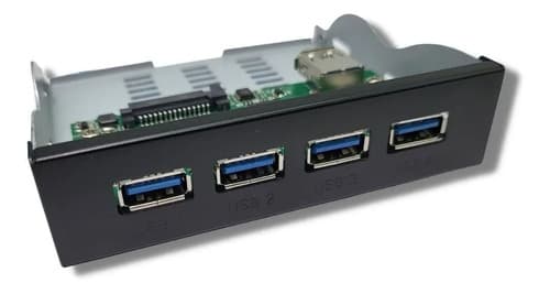 MTS-DESK325USB31 — panel frontal USB 3.5" con 4 puertos USB-A 3.1, producto solo