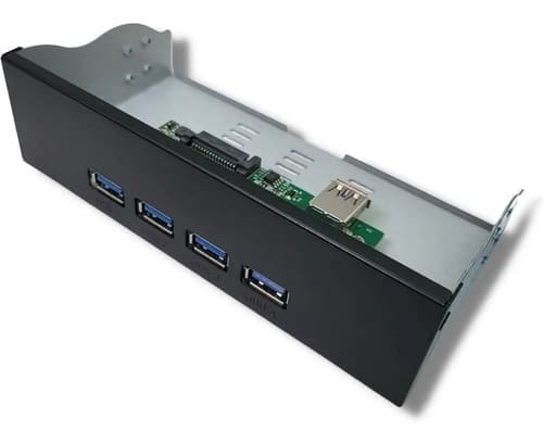MTS-DESK525USB31 — panel frontal USB 5.25" con 4 puertos USB-A 3.1, producto solo