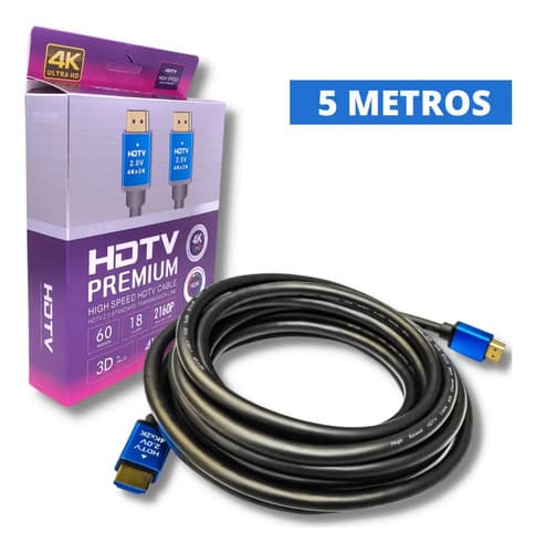 Cable HDMI 2.0 4K premium 5 m AMITOSAI MTS-HDMI4K500