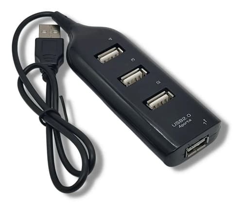 MTS-HUB24 — hub USB 2.0 de 4 puertos negro (producto solo)