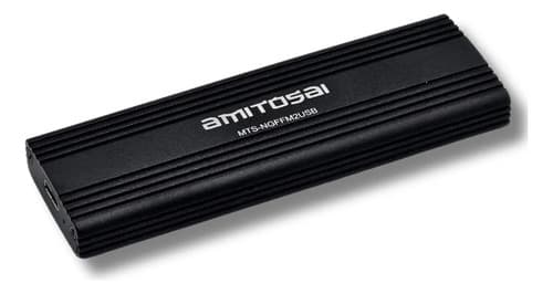MTS-NGFFM2USB — case carry disk AMITOSAI aluminio para M.2 NGFF SATA (producto solo)