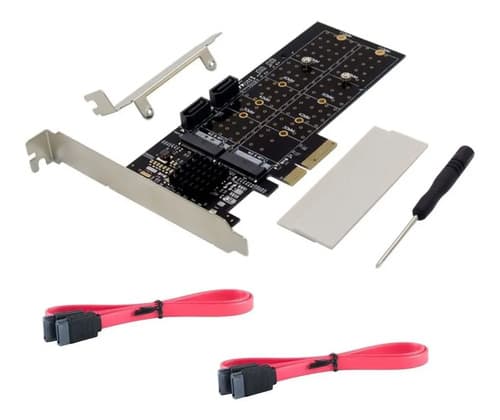 MTS-PCIE2S2M2RAID — producto solo — 2 SATA + 2 M.2 B-key