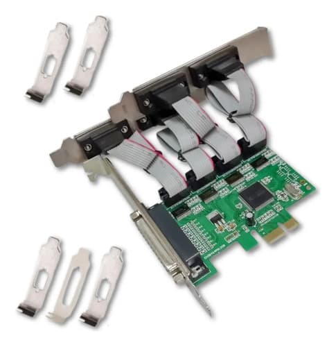 MTS-PCIE4S1P384 — 4× DE-9 RS-232 + 1× DB25 AMITOSAI (producto solo)