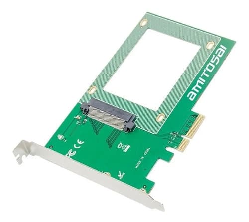 MTS-PCIEX4U2 — placa PCIe x4 a U.2 NVMe AMITOSAI (producto solo, edge x4 corto)