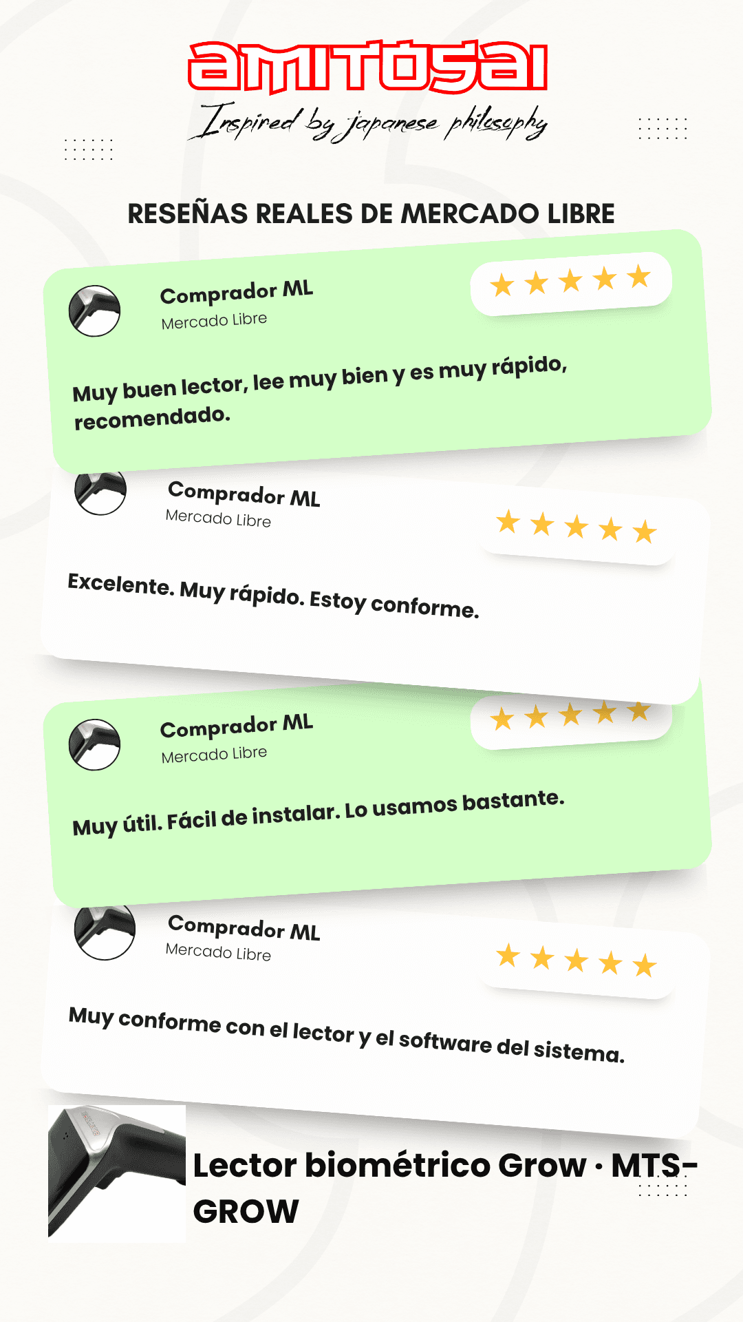Opiniones de clientes sobre Lector de códigos 1D USB con base AMITOSAI MTS-GROW
